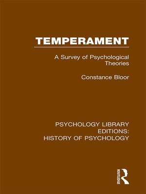 cover image of Temperament